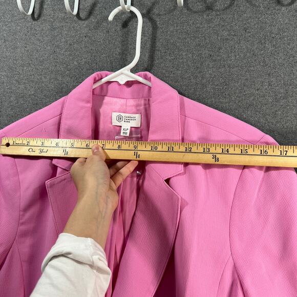Candace Cameron Bure Petite Blazer Neon Pink Petite X-Large - Picture 6 of 10